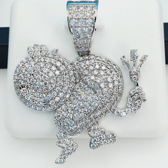 "925 Sterling Silver Cubic Zirconia Pendant, UU1P6A6037 - Picture 5 of 9